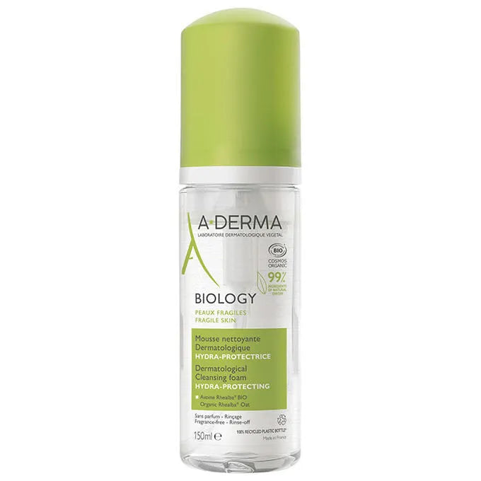 A-Derma Biology Hydra-protective dermatological cleansing mousse for sensitive oily to combination skin 150ml