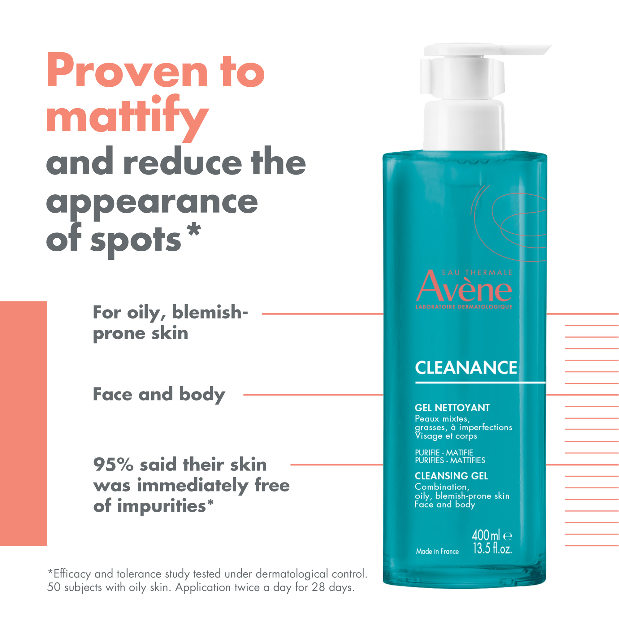 Avène Cleanance Acne Cleanser Gel for Oily Skin