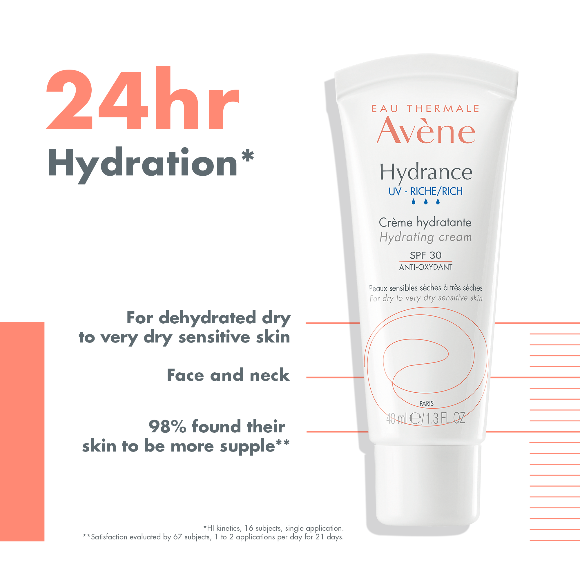 24-H Hydration Hydrance UV Rich SPF30 40ML