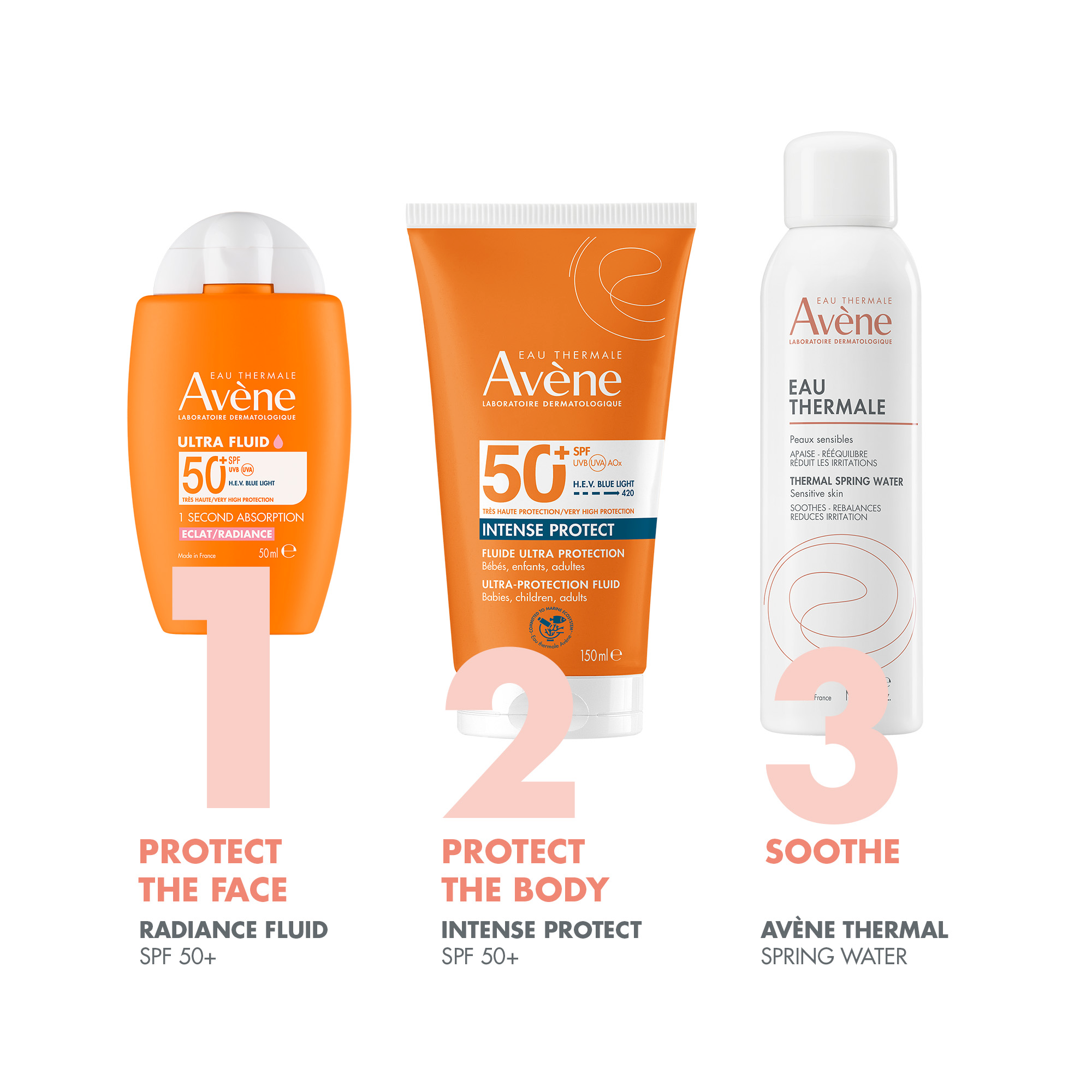 Avène Ultra fluid Eclat Radiance SPF50+ Sunscreen 50ml  | Ultra Light Hydrating Micropigments Tinted Sunscreen