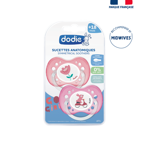 Soother +18 Months Duo Funny Animals Girl A71