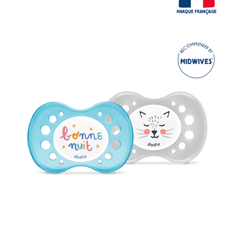 Soothers +18 Months Duo Mixte Night Animals A2