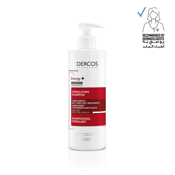 Vichy Dercos Energy + Stimulating and Anti Hair Loss Shampoo with Aminexil for Men & Women