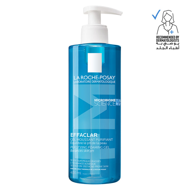 La Roche-Posay Effaclar Purifying Foaming Gel Cleanser; Acne Face Wash for Women/Men; Dermatologically-Tested Skincare Treatment for Oily & Sensitive Skin.
