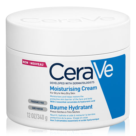 CeraVe Moisturizing Cream | 48H Body and Face Moisturizer For Dry to Very Dry Skin