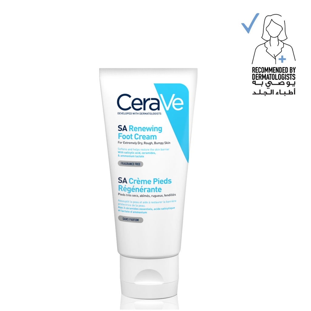 CeraVe SA Renewing Foot Cream  for Dry, Rough, Cracked Feet 88 ML