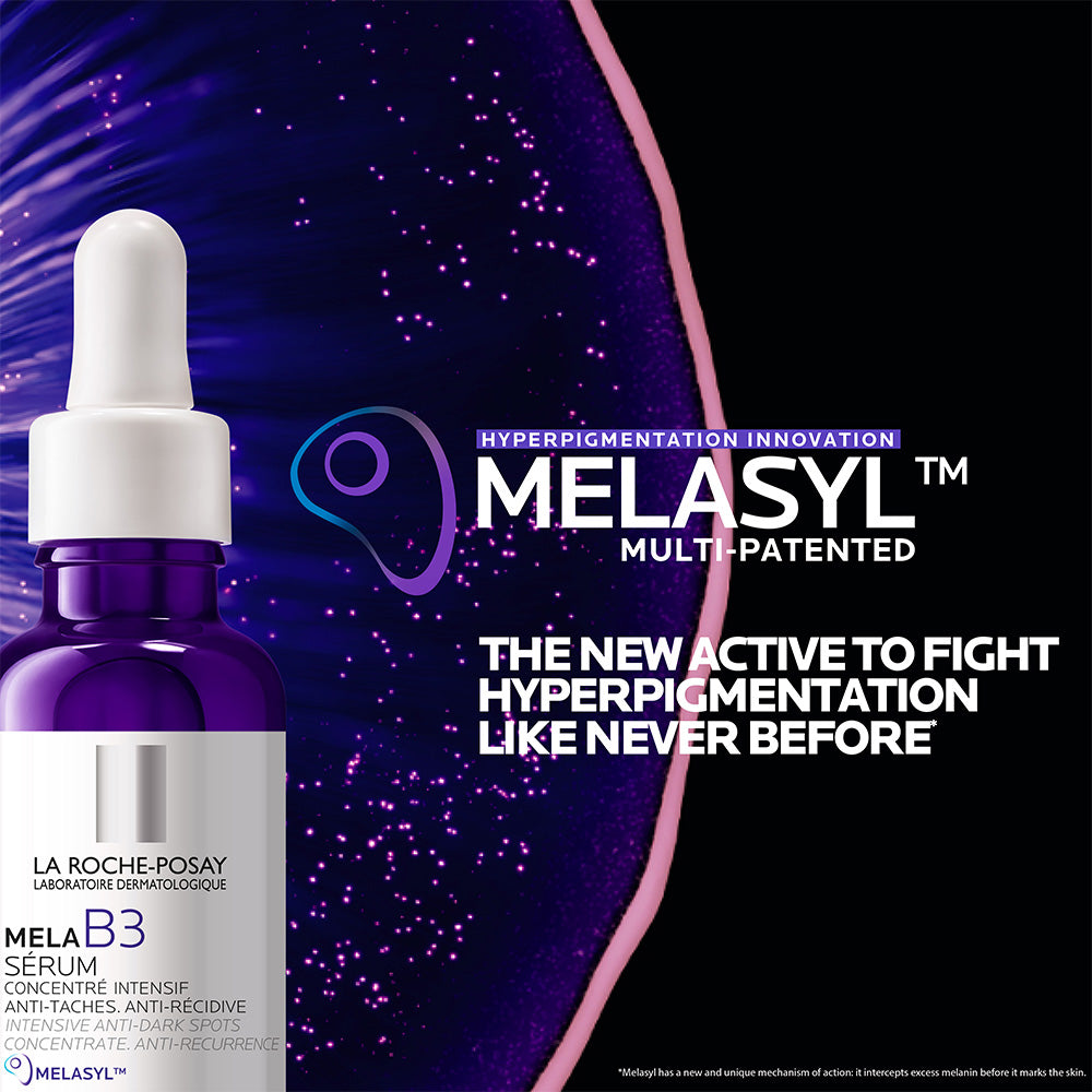 La Roche-Posay Mela B3 Niacinamide Face Serum; Dark Spot Corrector with Melasyl Anti-Aging Technology; Treats Pigmentation; Sun Spots, and Acne Marks for All Skin Types 30ML