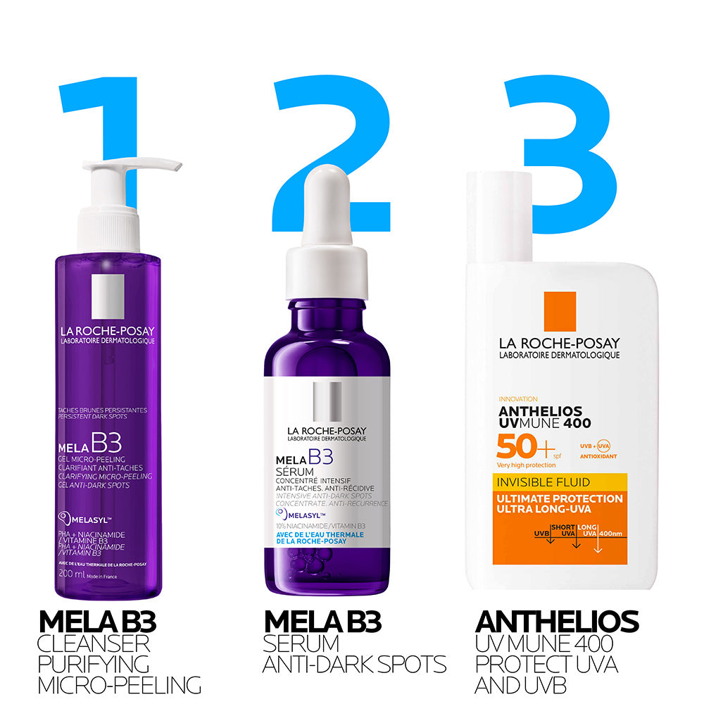 La Roche-Posay Mela B3 Niacinamide Face Serum; Dark Spot Corrector with Melasyl Anti-Aging Technology; Treats Pigmentation; Sun Spots, and Acne Marks for All Skin Types 30ML