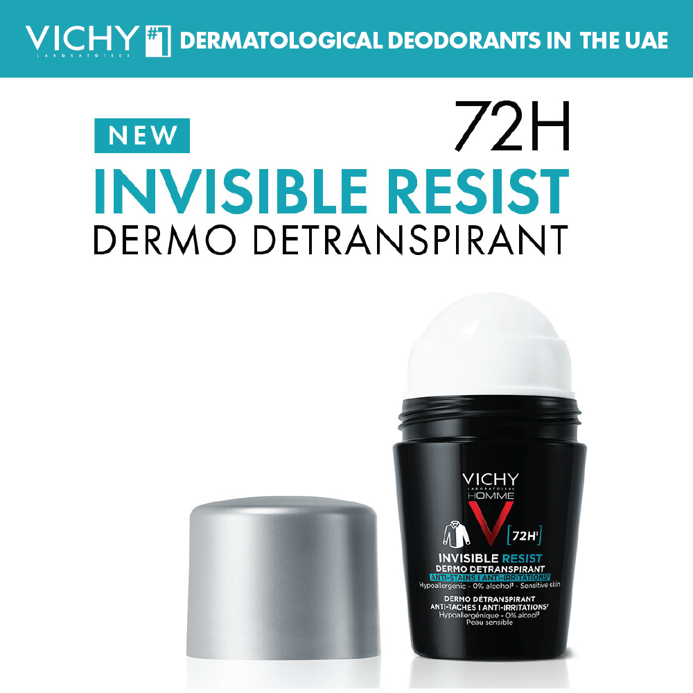 Vichy 72 Hours Invisible Resist Deodorant for Men 50ml