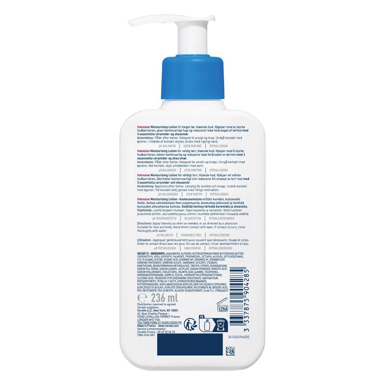CeraVe Intensive Moisturising Lotion for Very Dry, Itchy Skin 236ml