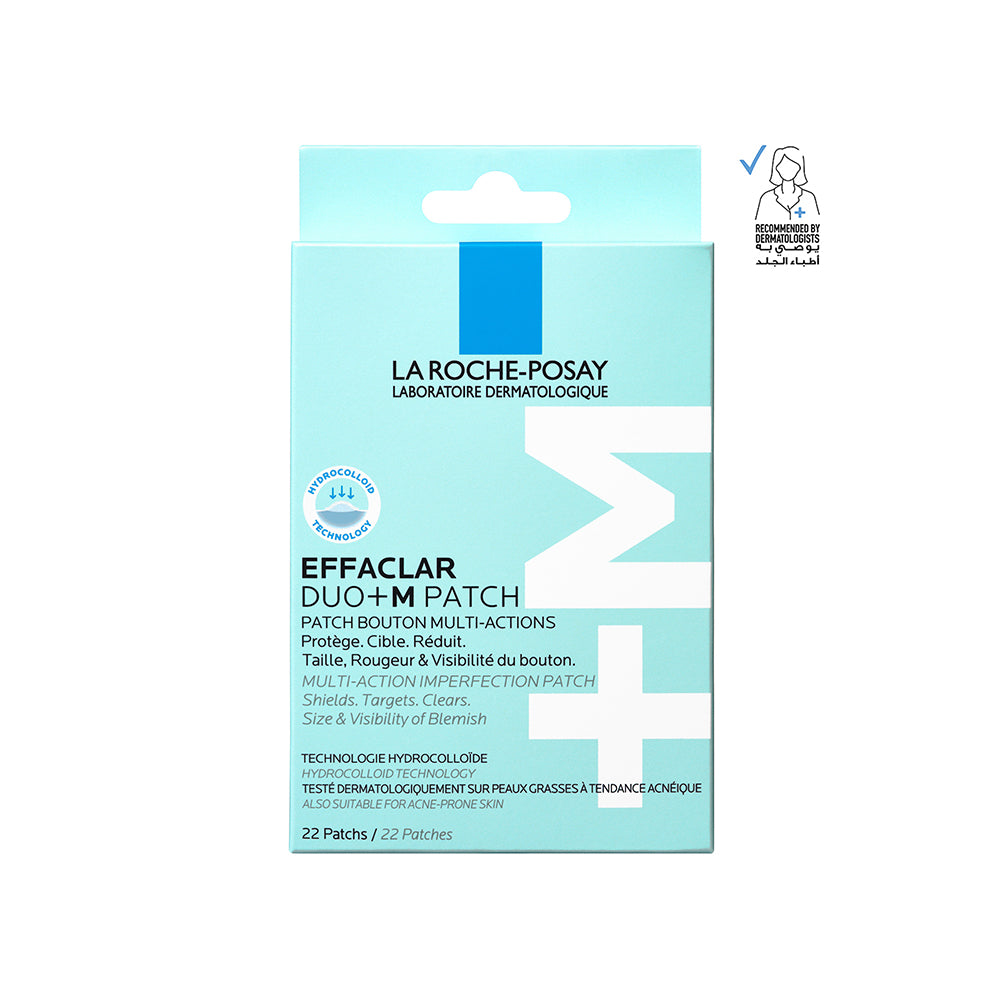 La Roche-Posay Effaclar Effaclar Duo+M 3H Invisible Pimple Patch Spot Treatment For Acne-Prone Skin, 22 Patches per Pack
