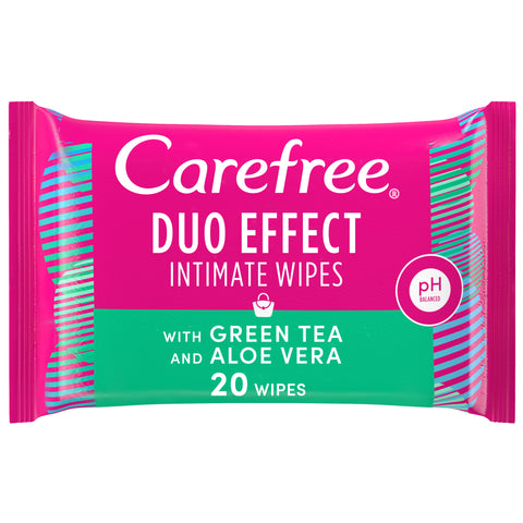 Carefree Intimate Wipes Tea- Aloe 20's 50% OFF