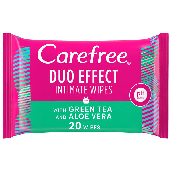 Carefree Intimate Wipes Tea- Aloe 20's