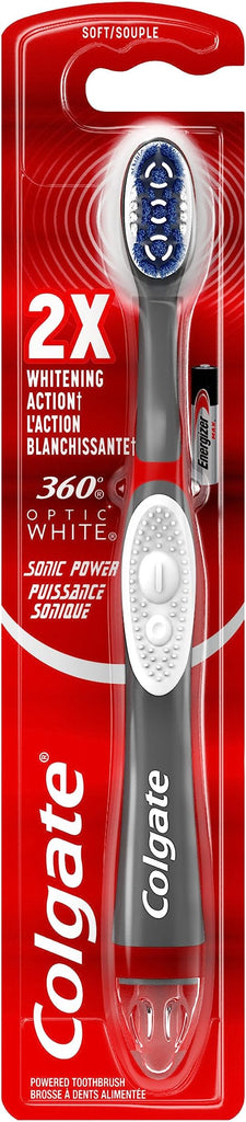 Colgate 360 Optic White  Medium Power Toothbrush with replaceable head