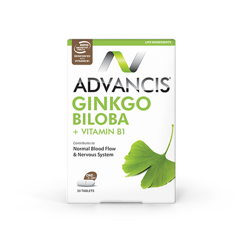 GINKGO BILOBA + VITAMIN B1 - 30 Tablets