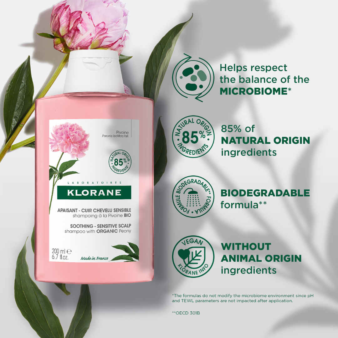 Klorane Soothing Peony Shampoo 200ml