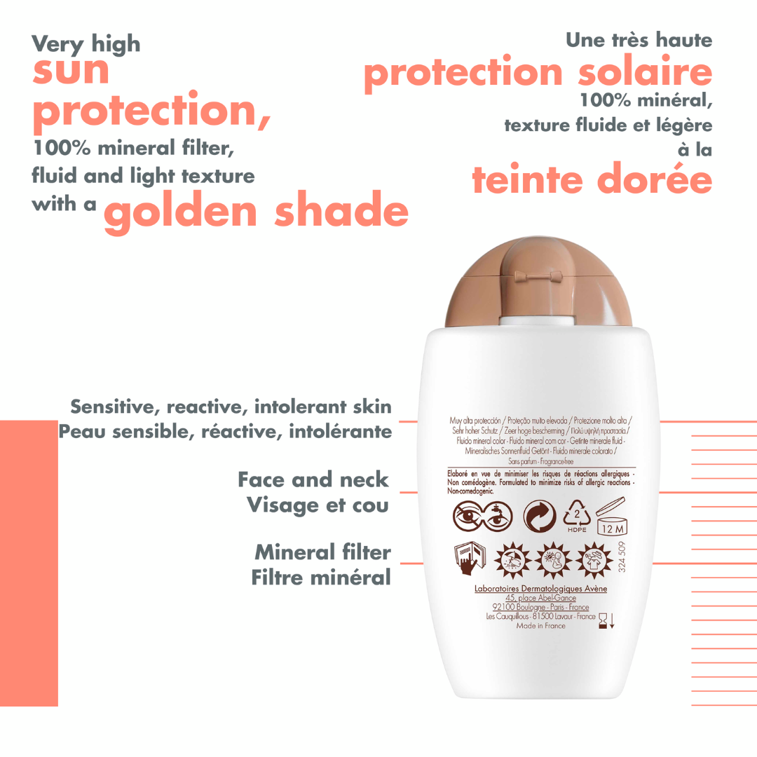 Avène Mineral Sunscreen Fluid Tinted SPF 50+ 40ml