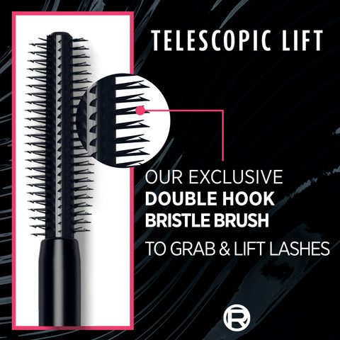 L'Oréal Paris - Telescopic Lift Washable Mascara, Lengthening and Volumizing, Lash Lift with Up to 36HR Wear