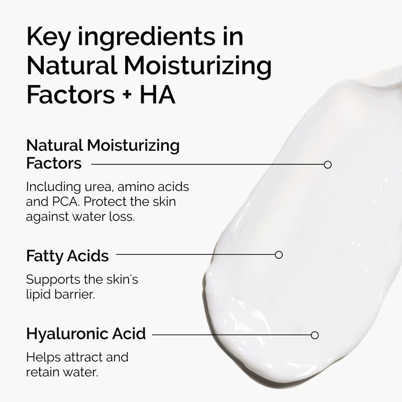 NATURAL MOISTURIZING FACTORS + HA 100ML/3.4FLOZ