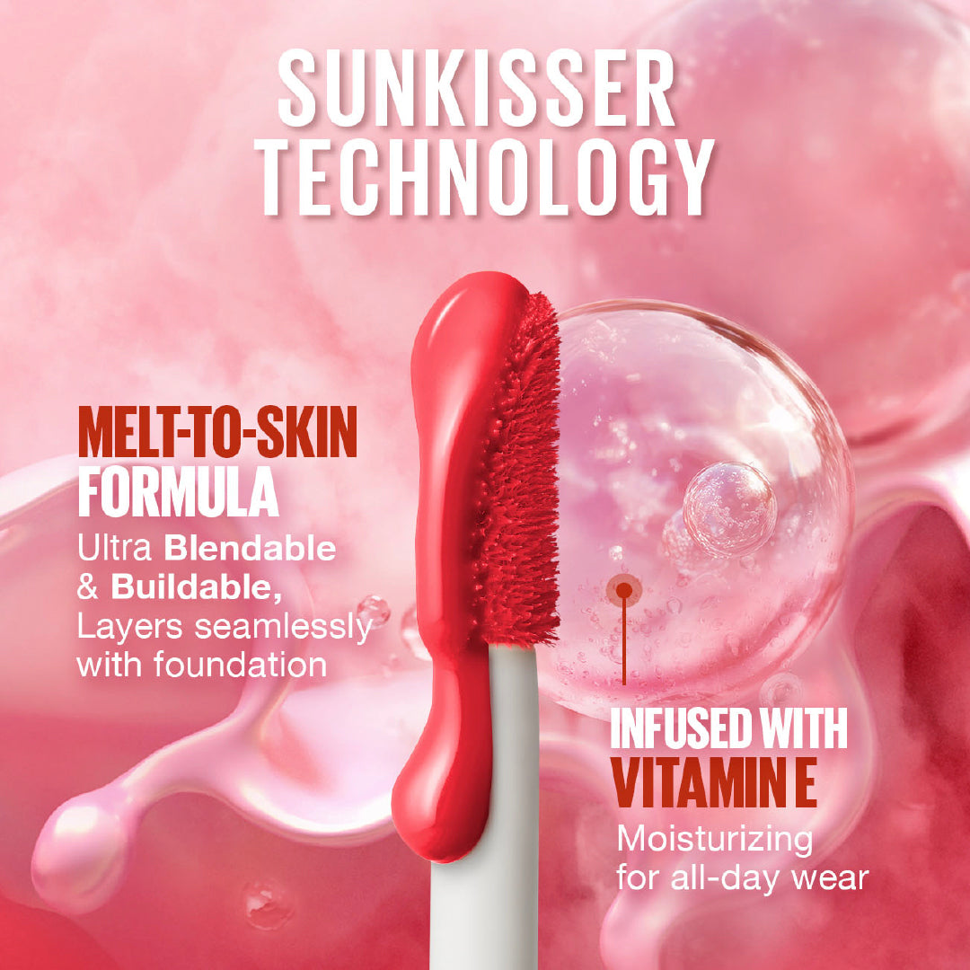 Maybelline Sunkisser 12H Longwear Multi-use Matte Liquid Blush, Bronzer, Blendable, Buildable