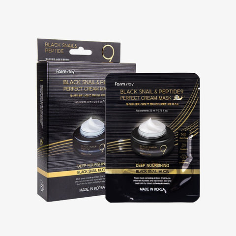 Farmstay Black Snail & Peptide9 Perfect Cream Mask