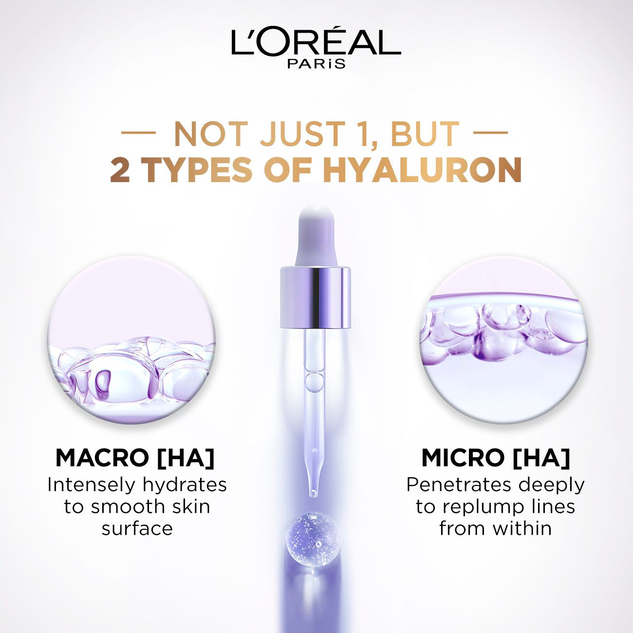 L’Oréal Paris, Hyaluron Expert Replumping Face Serum, with 1.5% Hyaluronic Acid, for Fine Lines Reduction, Hydration and Youthful Looking Skin , 30ml