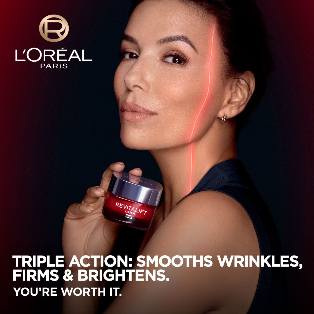 L’Oréal Paris, Revitalift Laser X3 Triple Action Anti-Aging Day Cream, to smooth Wrinkles, firm skin, and Brighten Complexion, SPF 25, 50ml