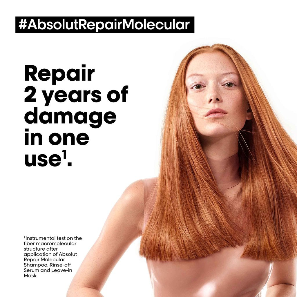 L’Oréal Professionnel | Absolut Repair Molecular | Deep molecular repairing leave-in mask for damaged hair | SERIE EXPERT | 100ml