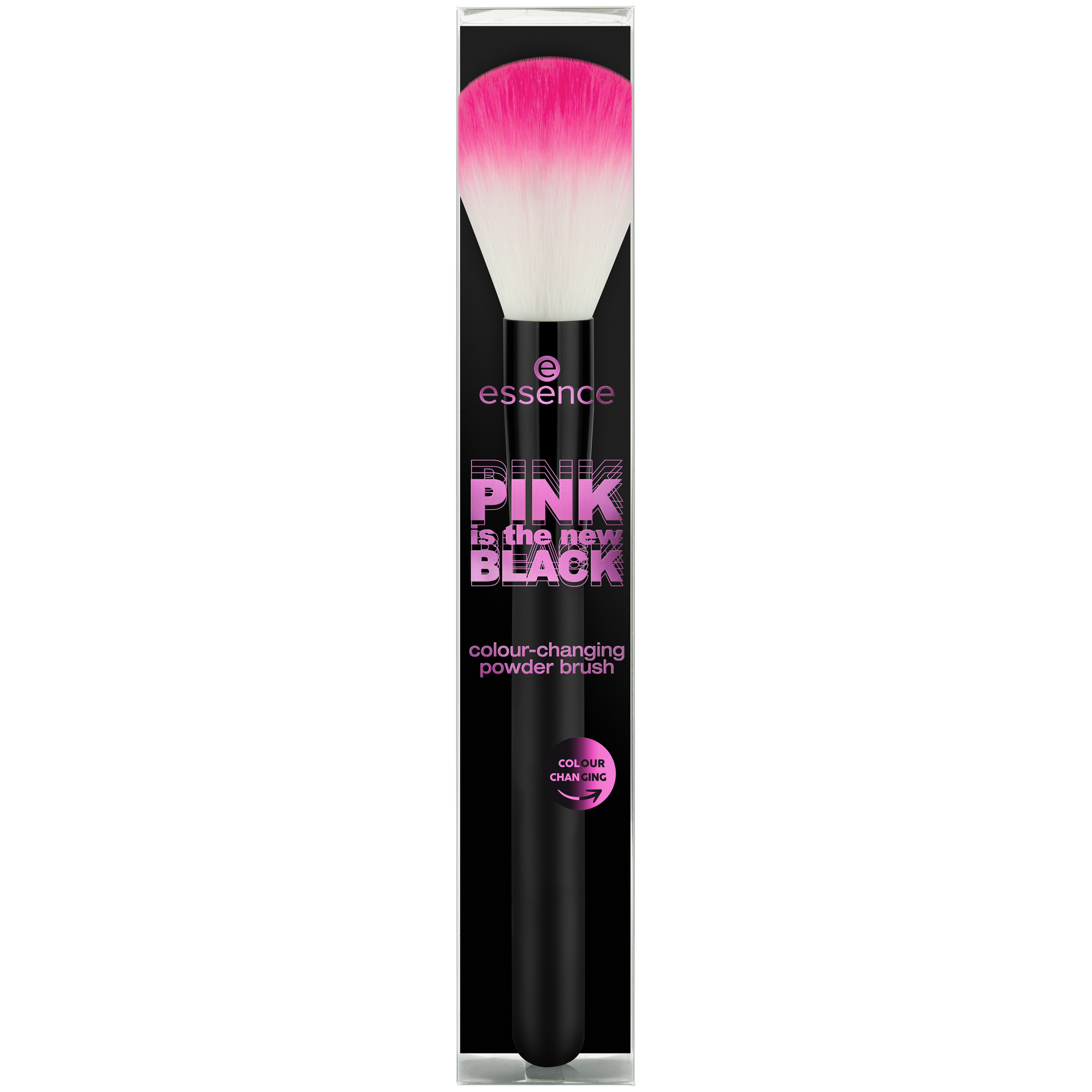 Essence Pink New Black Colour Changing Powder Brush 01