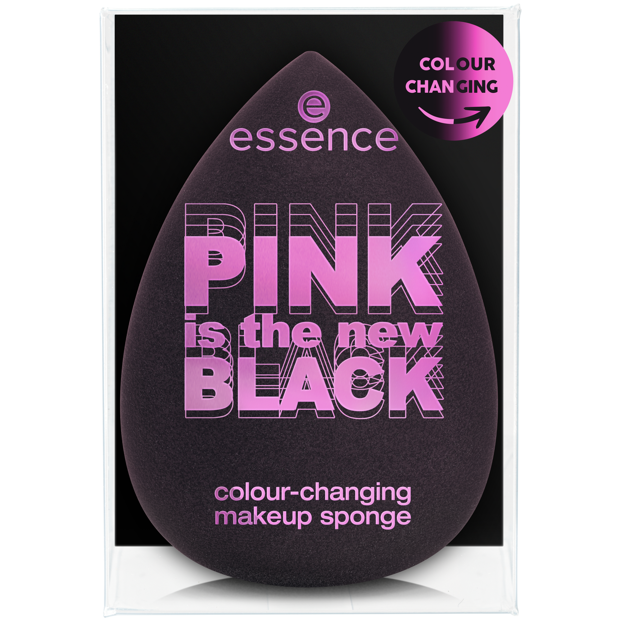 Essence Pink New Black Colour Changing Makeup Sponge 01