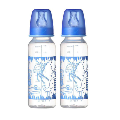 250ml Decorated Bottle Duo for Baby Feeding Experience