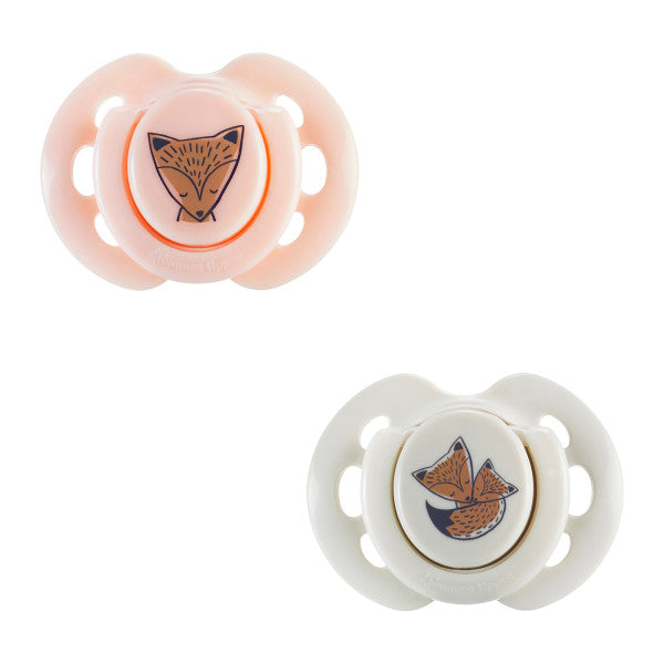 2 Style Soothers 0-6M