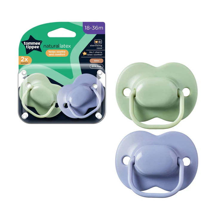 Tommee Tippee     2 XCHERRY LATEX SOOTHER