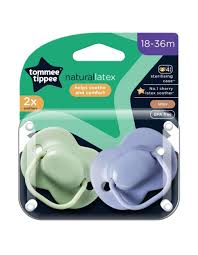 Tommee Tippee     2 XCHERRY LATEX SOOTHER
