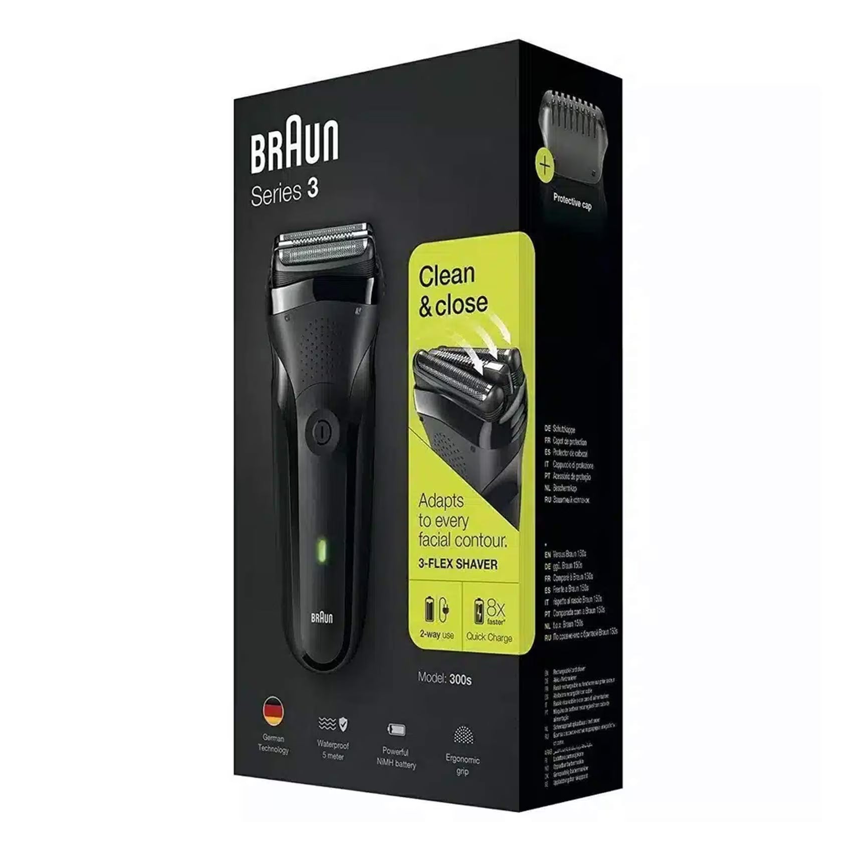 Braun Shaver 300 BLK/BLK BOX EURO