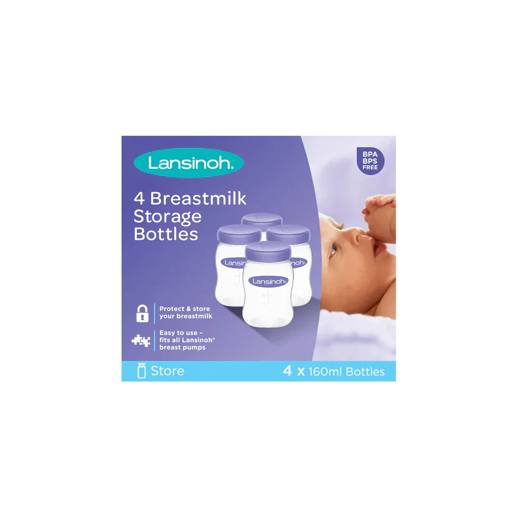 LANSINOH STORAGE BOTTLES X 4