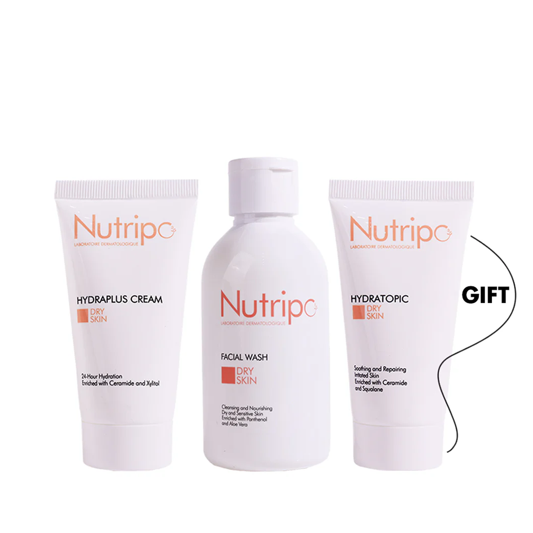 Buy Hydraplus cream + Nutripo Facial wash get Hydratopic cream free