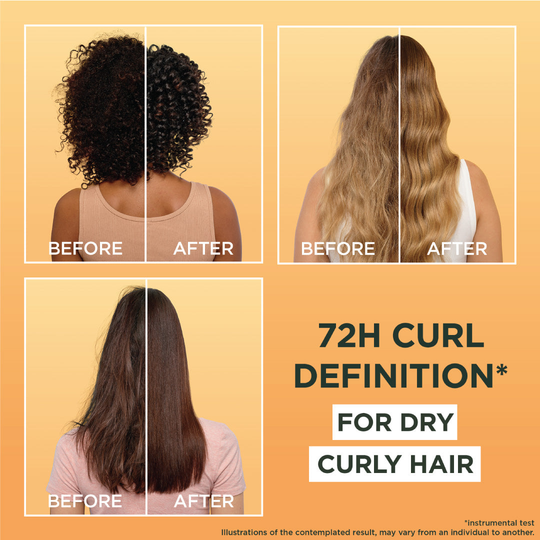 Garnier Ultra Doux Cocoa Butter Vegan Hair Food 3in1 Mask for curly hair, Boosted with Vitamins C, E & F
