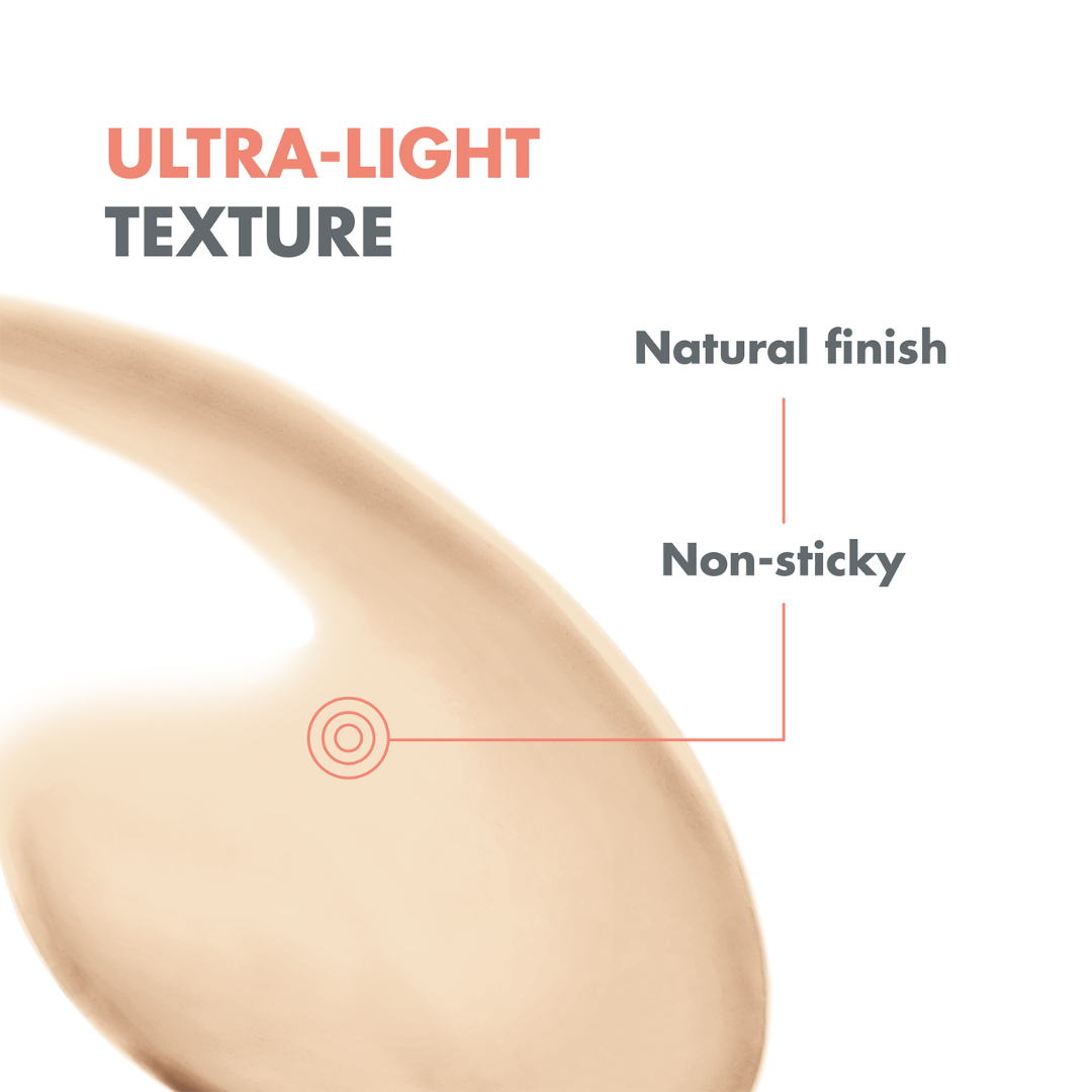 Avène Ultra Fluid Tinted Perfector SPF 50+ Sunscreen 50ml | Ultra Light Tinted Sunscreen for Sensitive Skin - no white cast