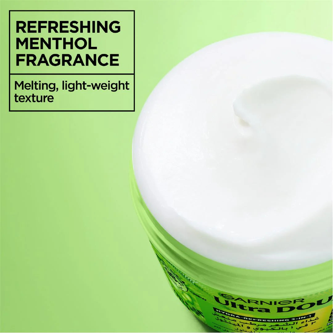 Garnier Ultra Doux Hair Food Kiwi Hydrating Hair Mask for Oily Roots & Dry Hair – 390ml