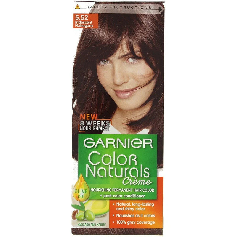 Garnier Color Naturals Nourishing Permanent Hair Color, Natural Long-Lasting Shiny Color