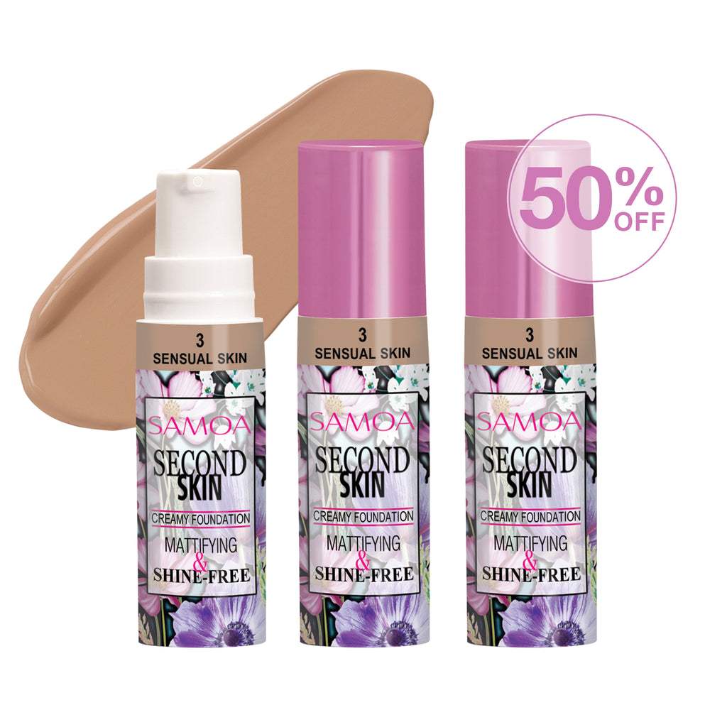 3 Second Skin Creamy Foundation -50%, Samoa (6G)