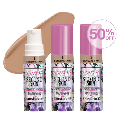 3 Second Skin Creamy Foundation -50%, Samoa