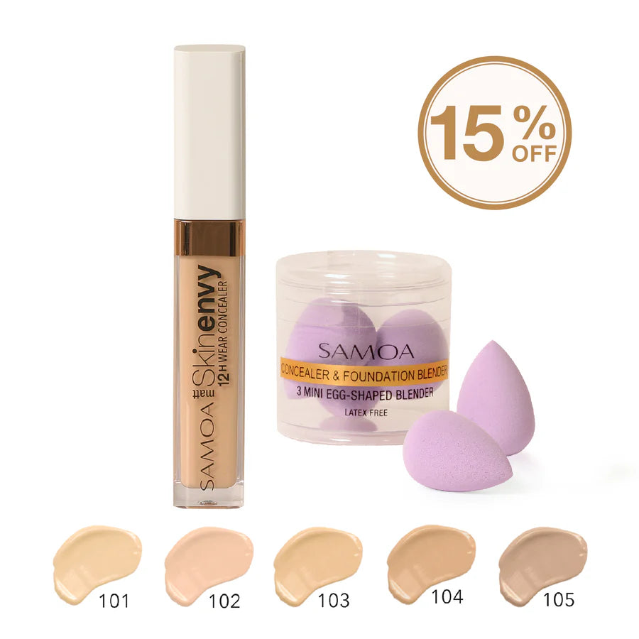 15% OFF SkinEnvy Concealer + Set 3 Mini Blender