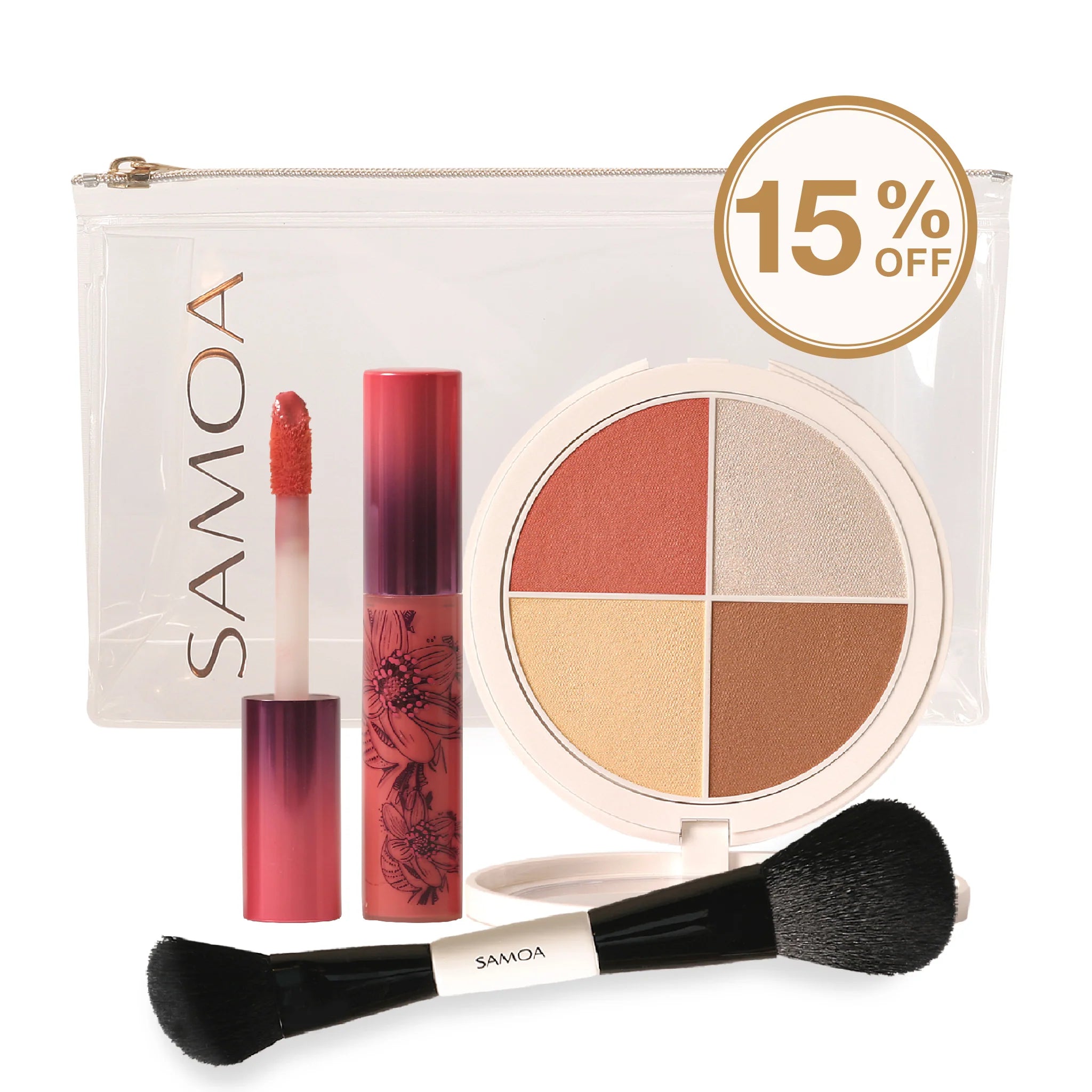 15% OFF samoa Faceit + Multiuse Brush + Megalips