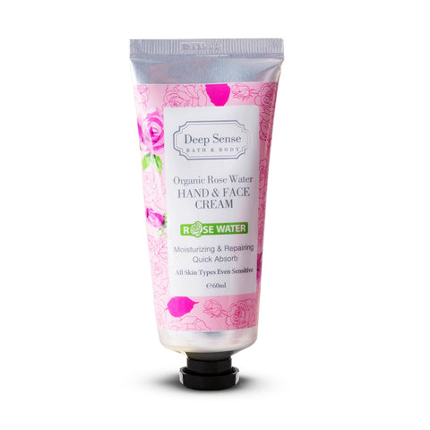 Organic Rose Water Hand & Face Moisturizing Cream 60 ML