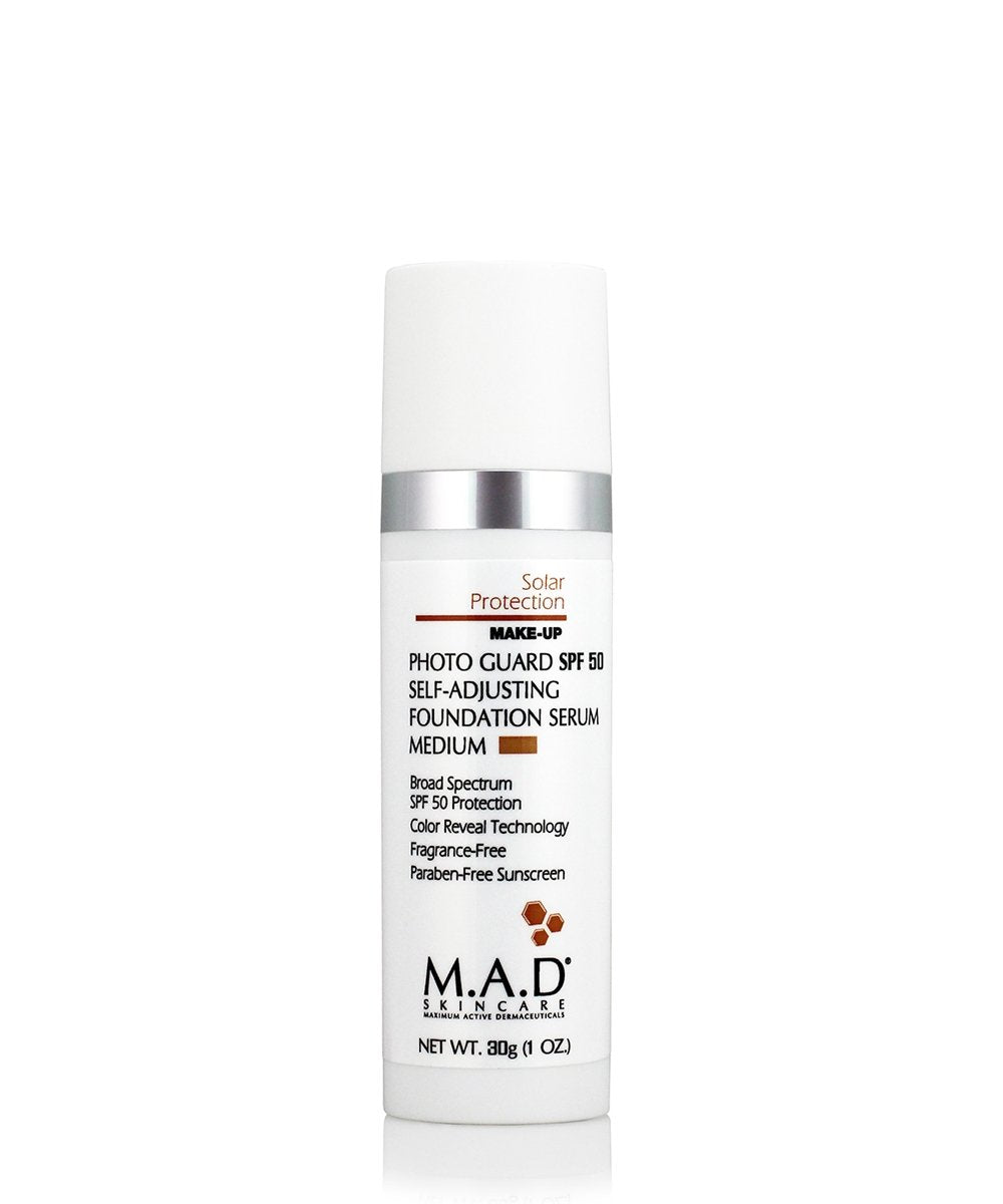 M.A.D. Photoguard Spf50 Self Adjusting Foundation Serum: Medium