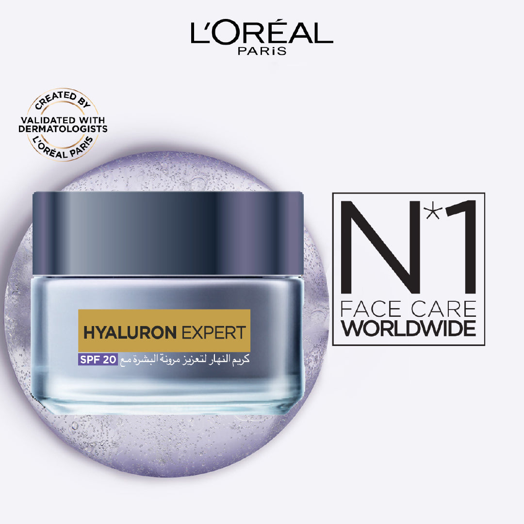 L'Oréal Paris Hyaluron Expert Moisturizer and Plumping Anti-Aging Day Cream with Hyaluronic Acid