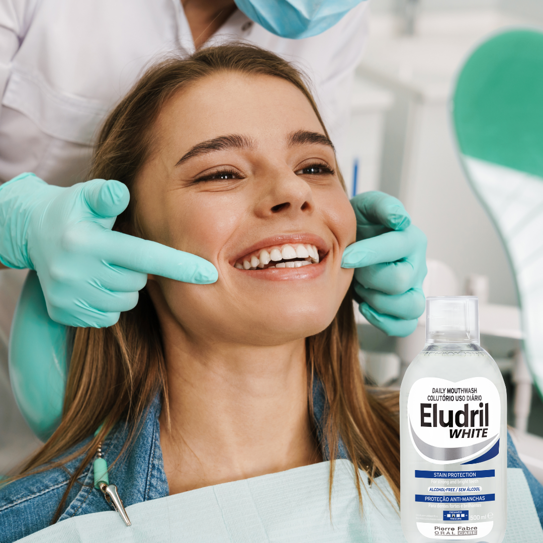 Eludril White Daily Whitening Mouthwash 500ml