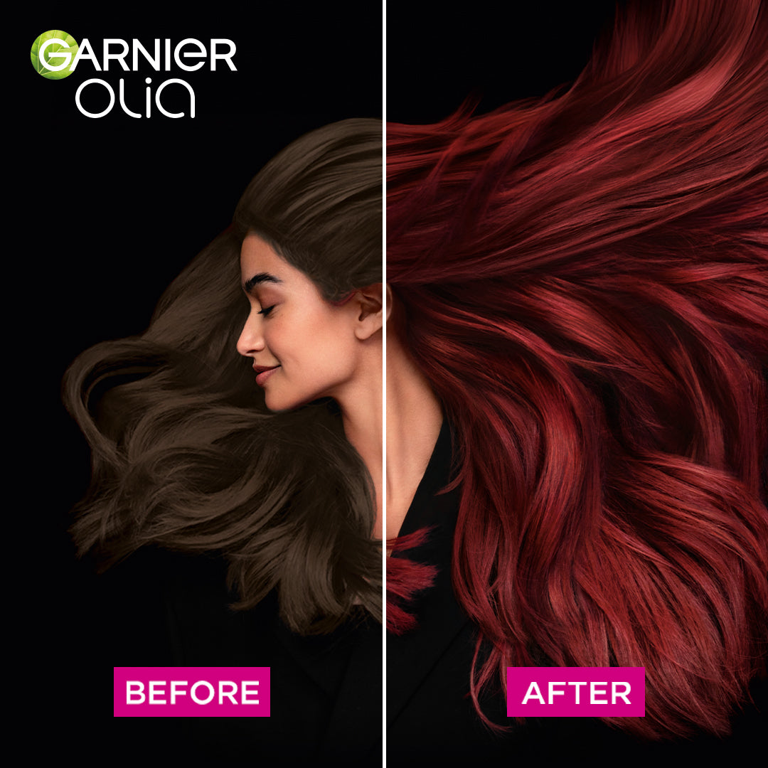 Garnier Olia Ammonia Free, Permanent Hair Coloration at Home with Natural Origin Flower Oils